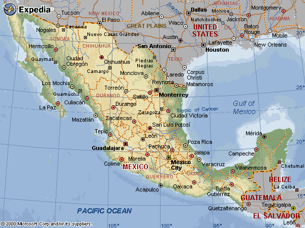 guadalajara mexique carte